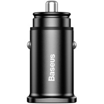 Baseus square ładowarka samochodowa 2x usb qc3.0 quick charge 3.0 scp afc 30w czarny