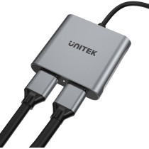 Adapter unitek usb-c na 2x hdmi 4k mst
