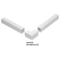 Osprzęt do listew elektroinstalacyjnych, narożnik zewnętrzny biały nz 40x25 (1szt.)